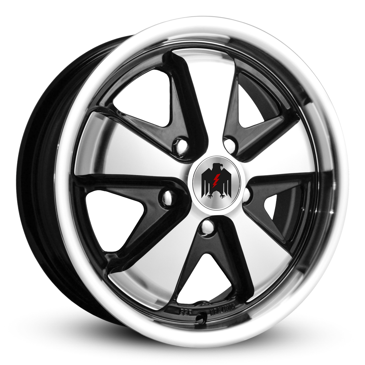 Klassik Rader 911 17x7 +40 5x130mm Gloss Black/Machined Face&Lip