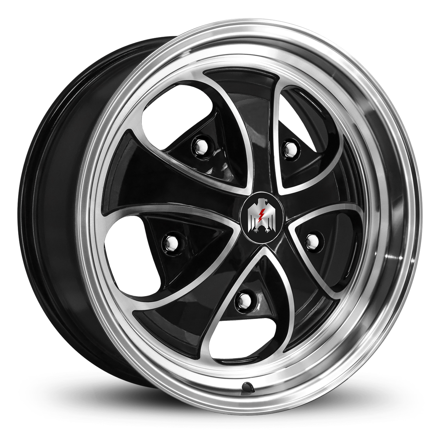 Klassik Rader Falcon 17x7 +20 5x205mm Gloss Black/Machined Face&Lip