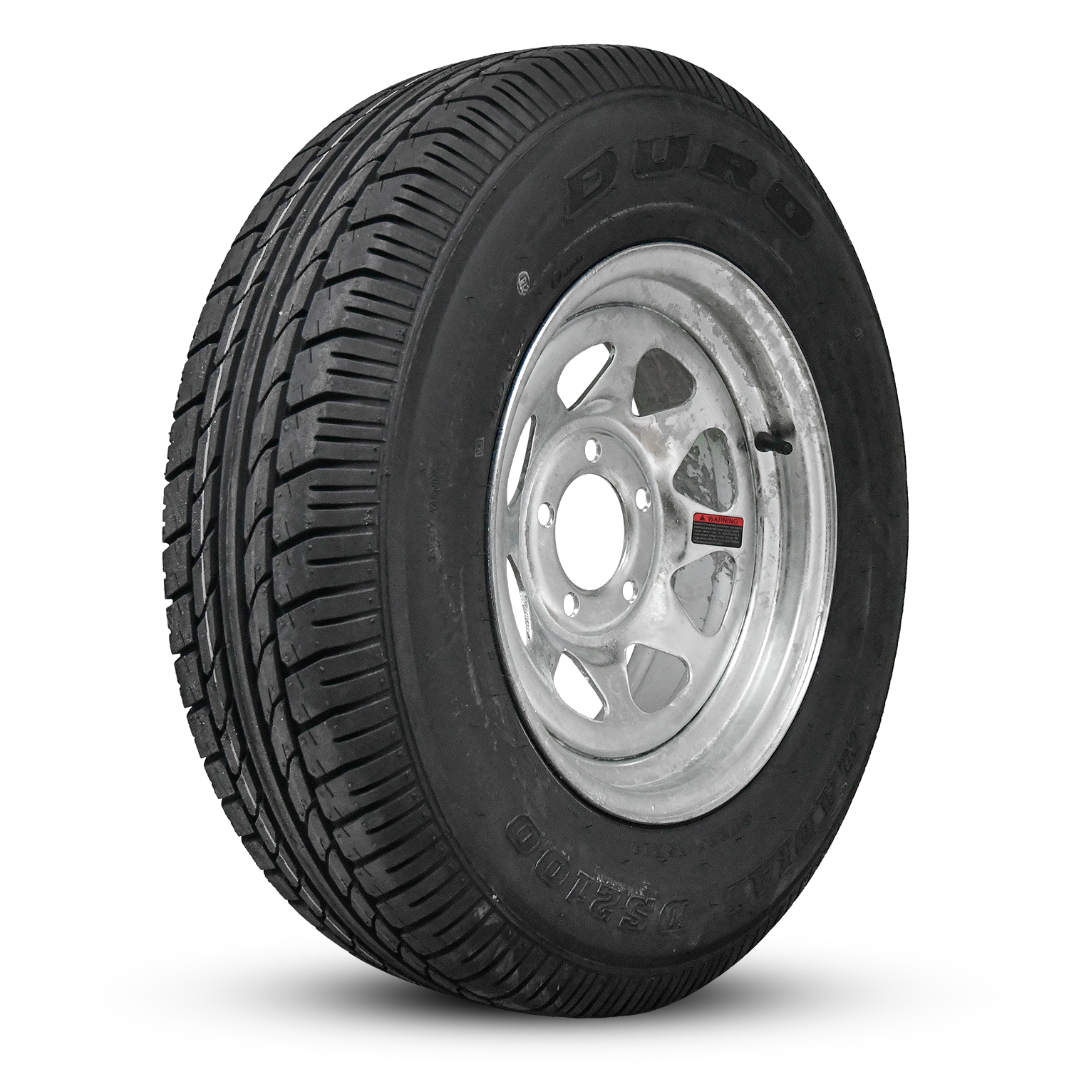 HD Trailer ReadyMount HD Gal Wheels Galvanized 14"x6" 5x114.3mm w/ Duro DS2100 Tires (Copy)