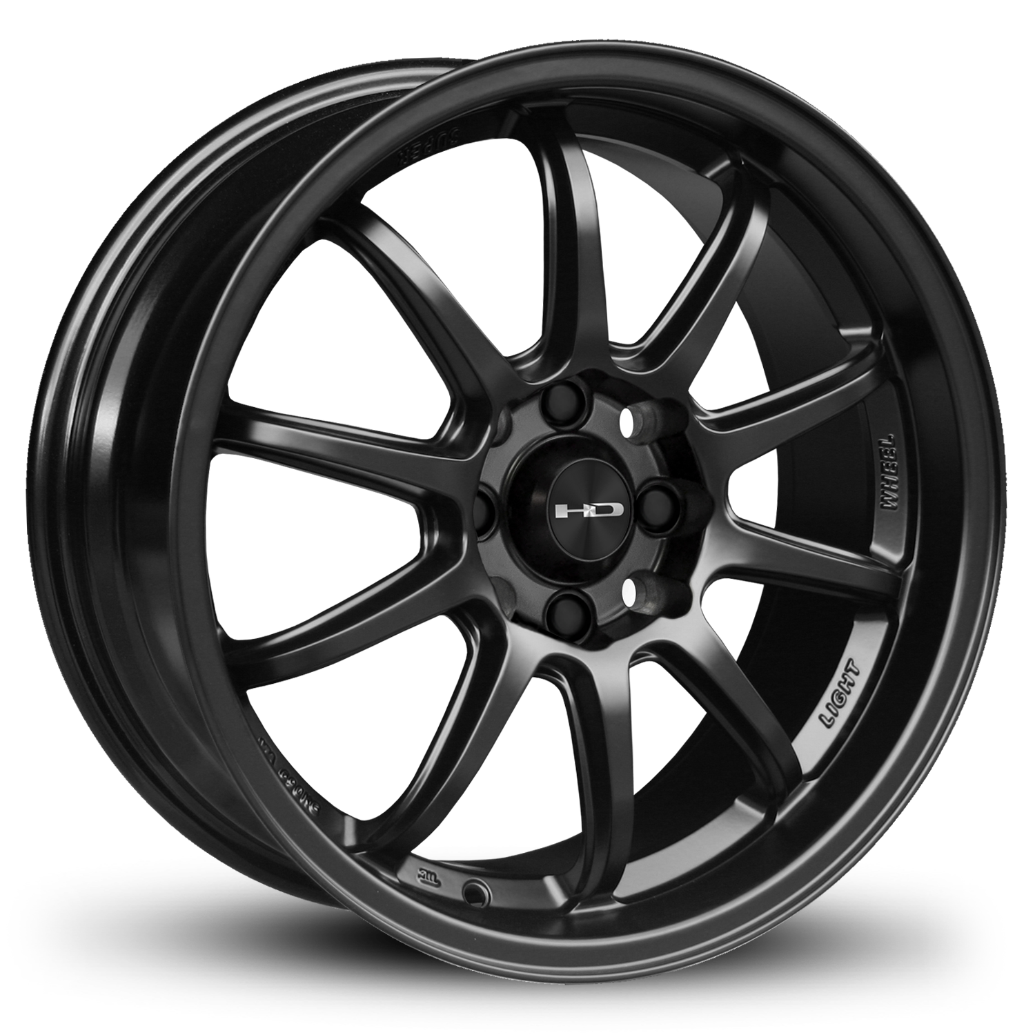 HD Wheels Clutch 15x6.5 +40 4x100/4x114.3mm 73.1mm Satin Black