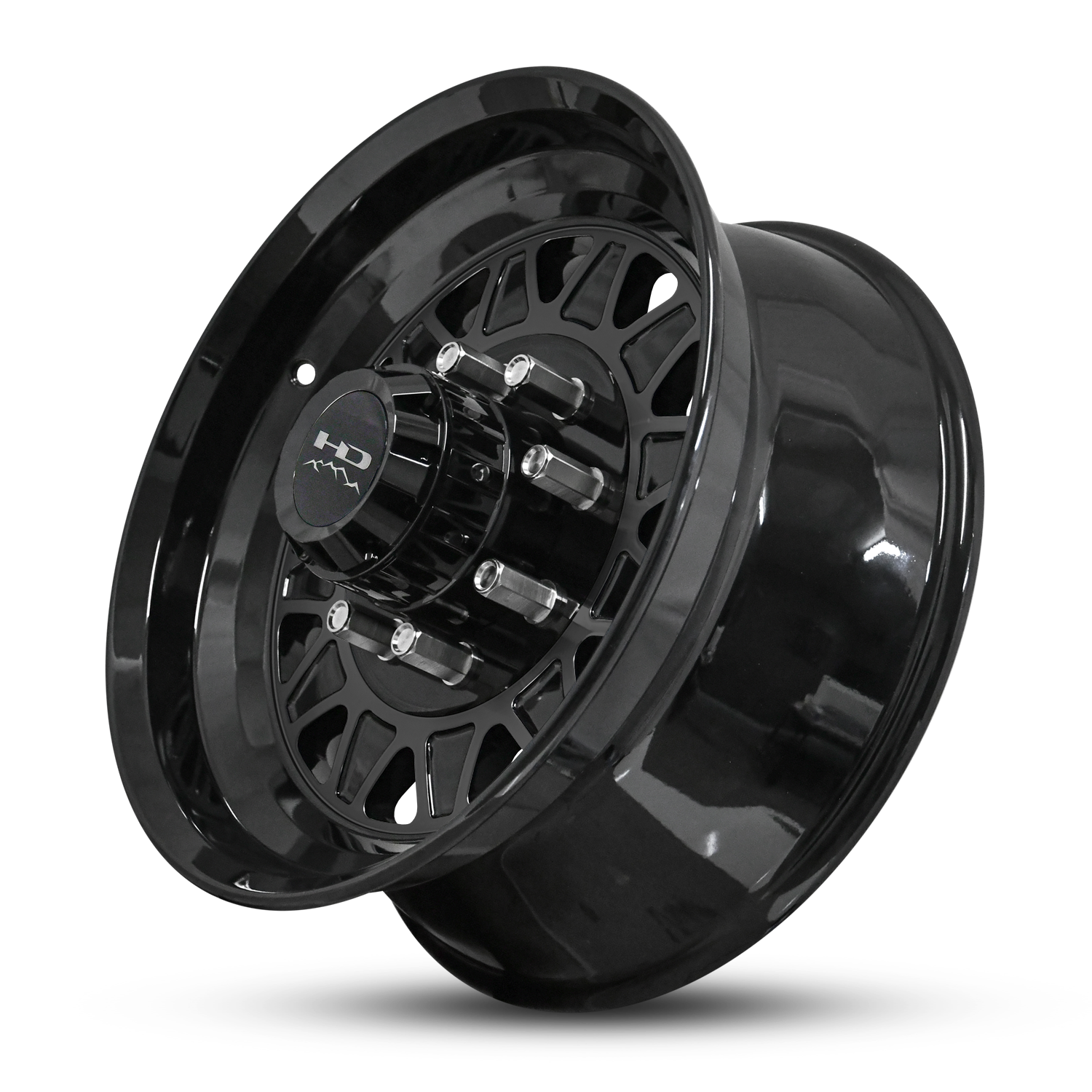 HD Trailer HDT Forged 17.5x6.75 +0 8x165mm 128.6mm Gloss Black - Lug Centric