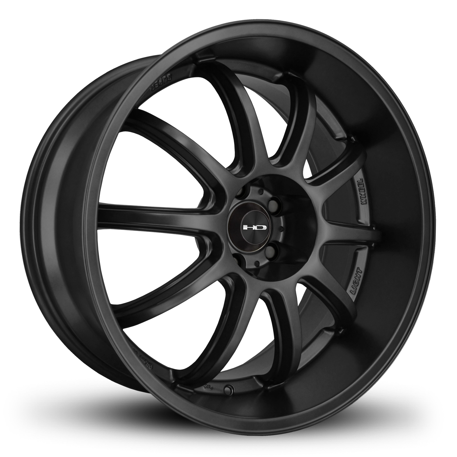 HD Wheels Clutch 20x10 +25 5x114.3mm 73.1mm Satin Black