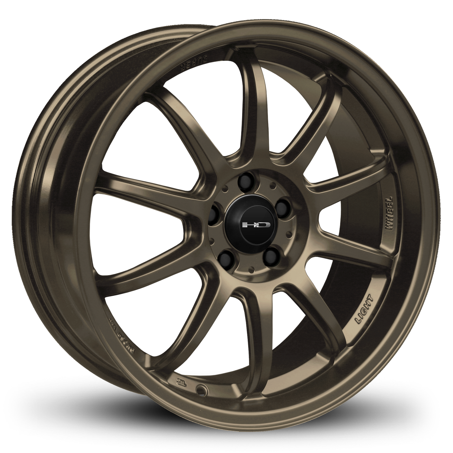 HD Wheels Clutch 18x9 +25 5x114.3mm 73.1mm Satin Bronze