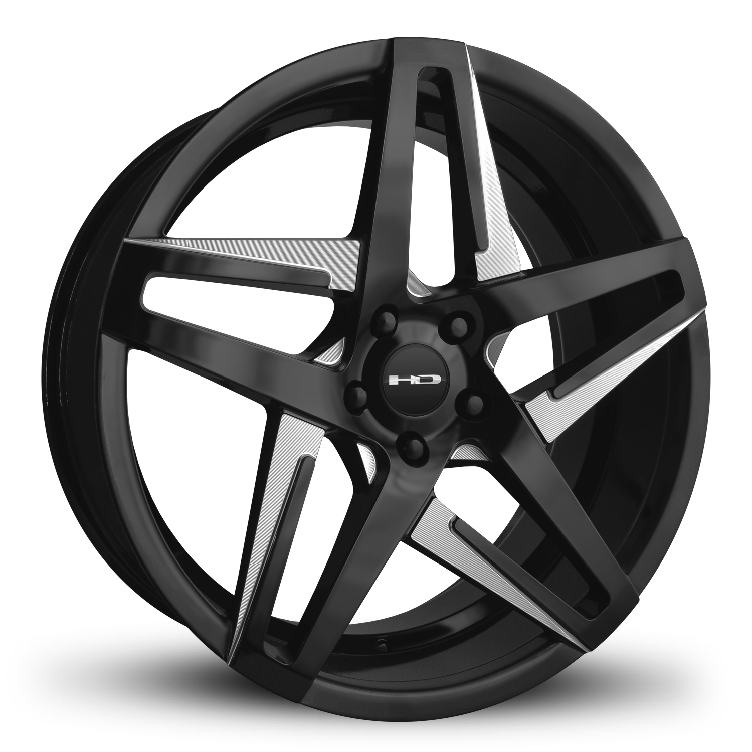 HD Wheels Hairpin 18x8 +35 5x114.3mm 73.1mm Satin Black/Milled Face