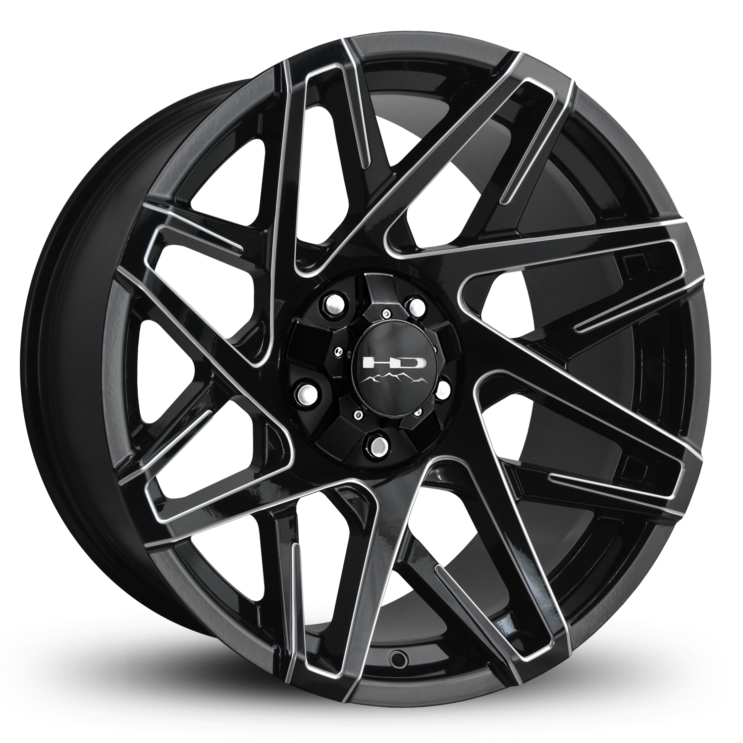 HD Offroad Canyon 20x9 +0 5x139.7/5x150mm 110.1mm Gloss Black/Milled Edge