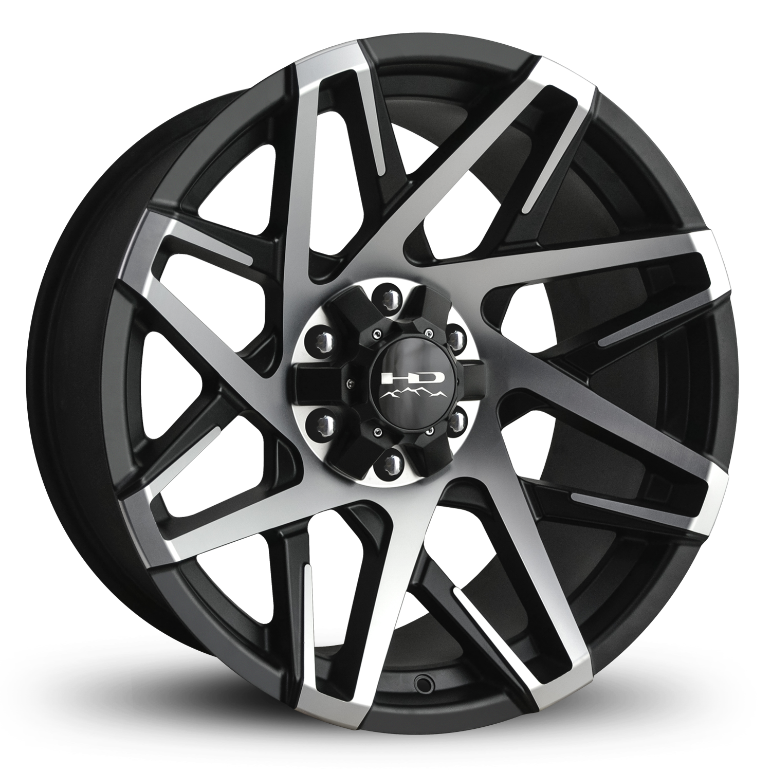 HD Offroad Canyon 20x10 -25 6x135/6x139.7mm 106.2mm Satin Black/Machined Face