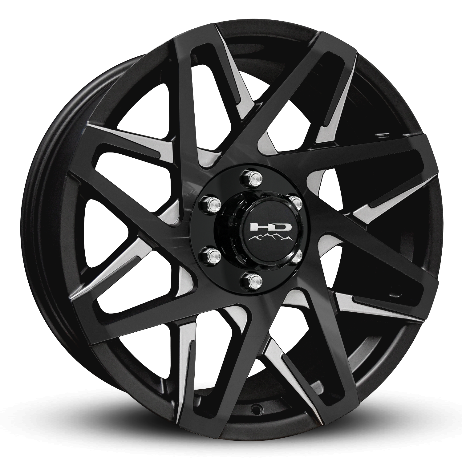 HD Trailer Canyon 20x9 +0 6x139.7mm 108mm Gloss Black Milled Face