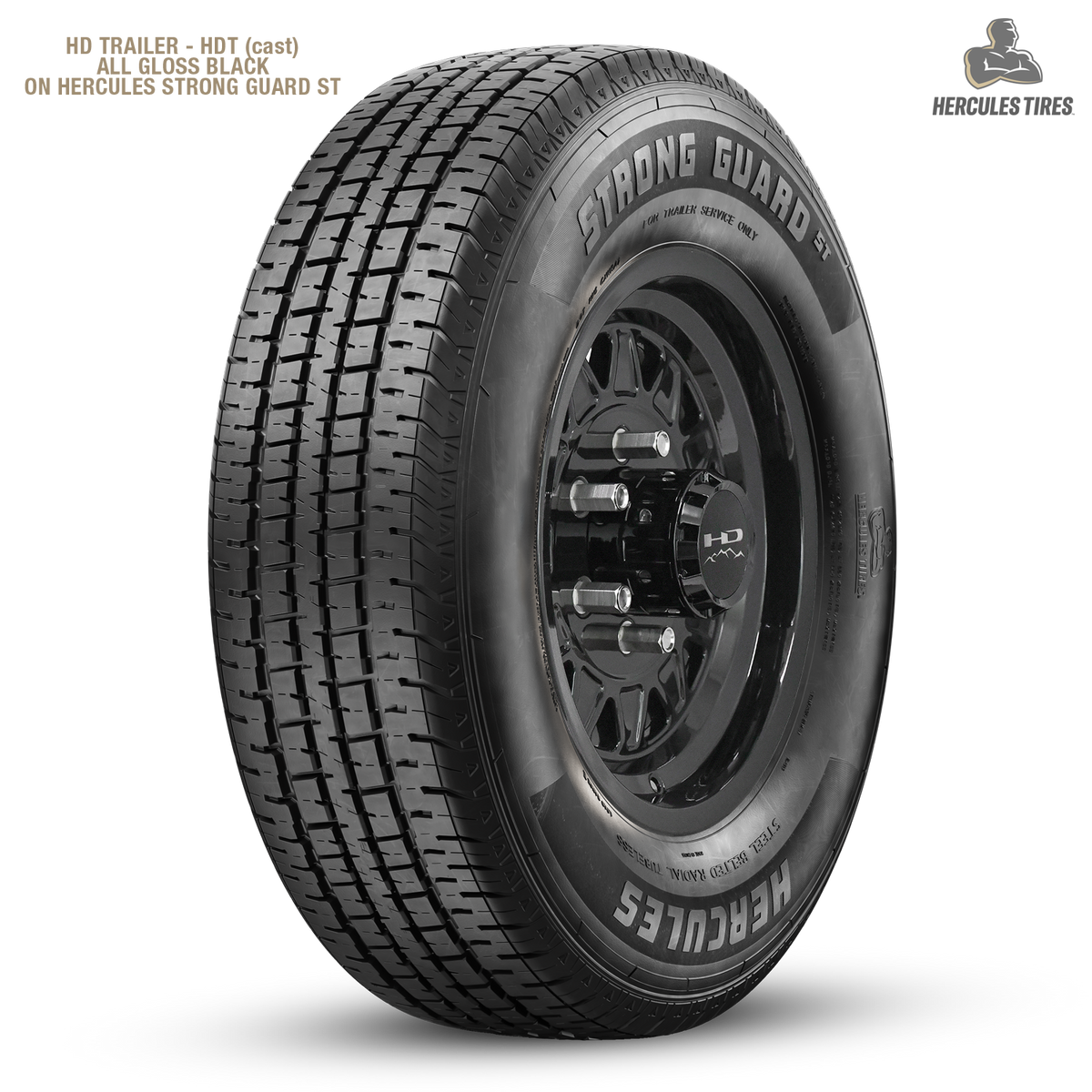 HD Trailer HDT Cast 15x6 +0 5x114.3mm 83mm Gloss Black