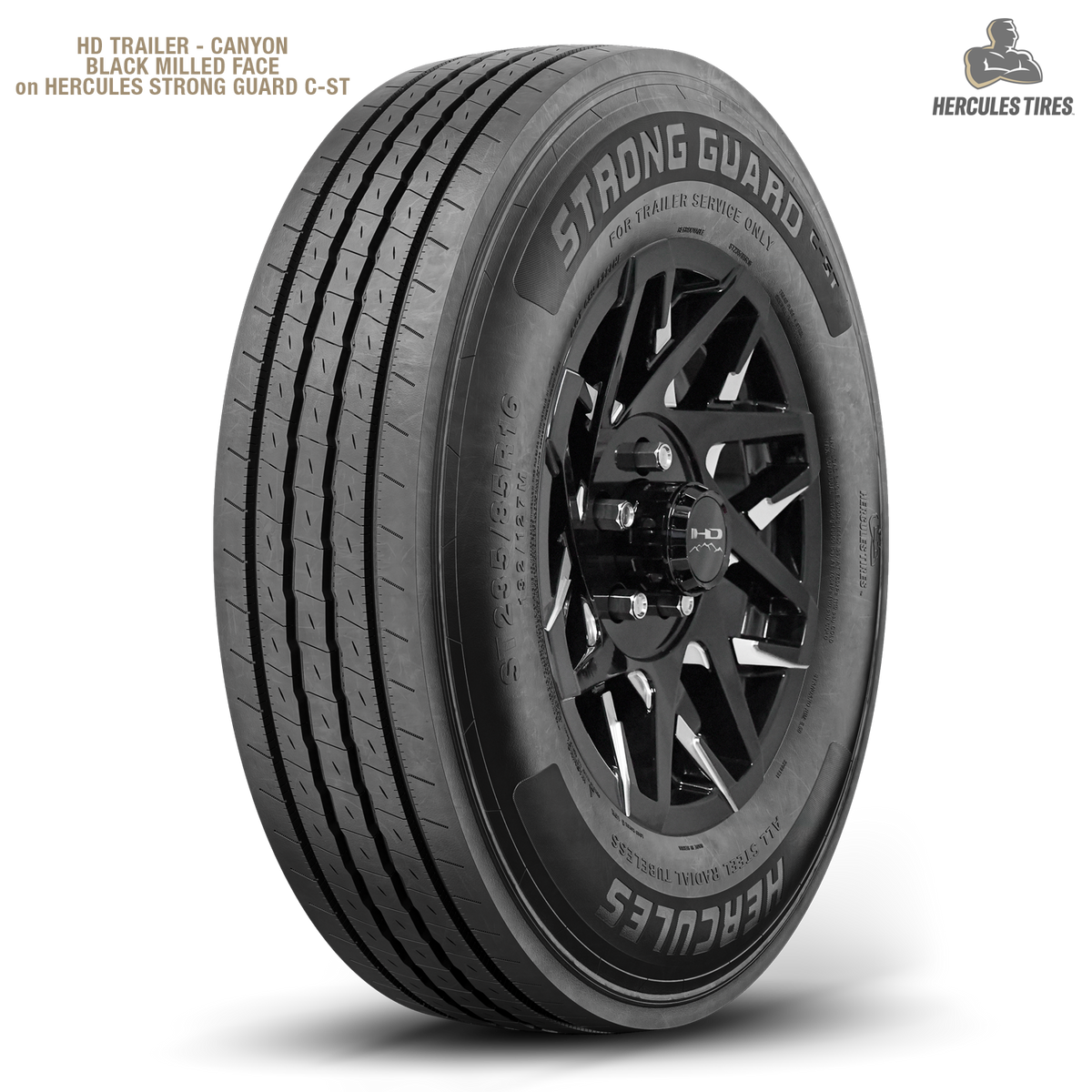 HD Trailer Canyon 15x6 +0 6x139.7mm 108mm Gloss Black/Milled Face
