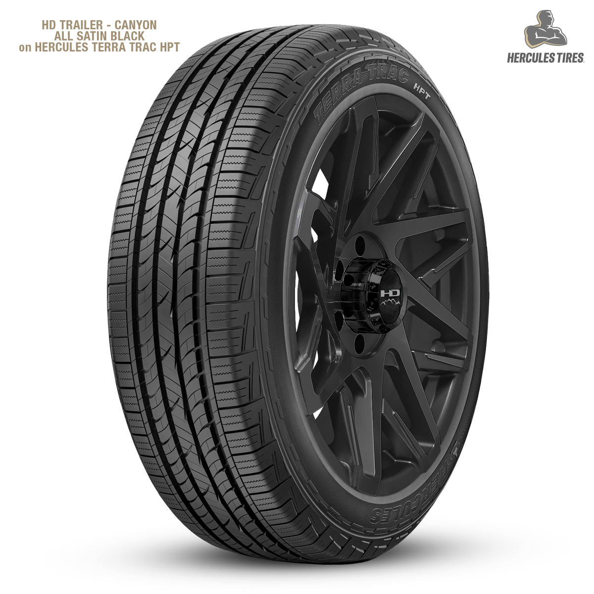 HD Trailer Canyon 20x9 +0 6x139.7mm 108mm Satin Black