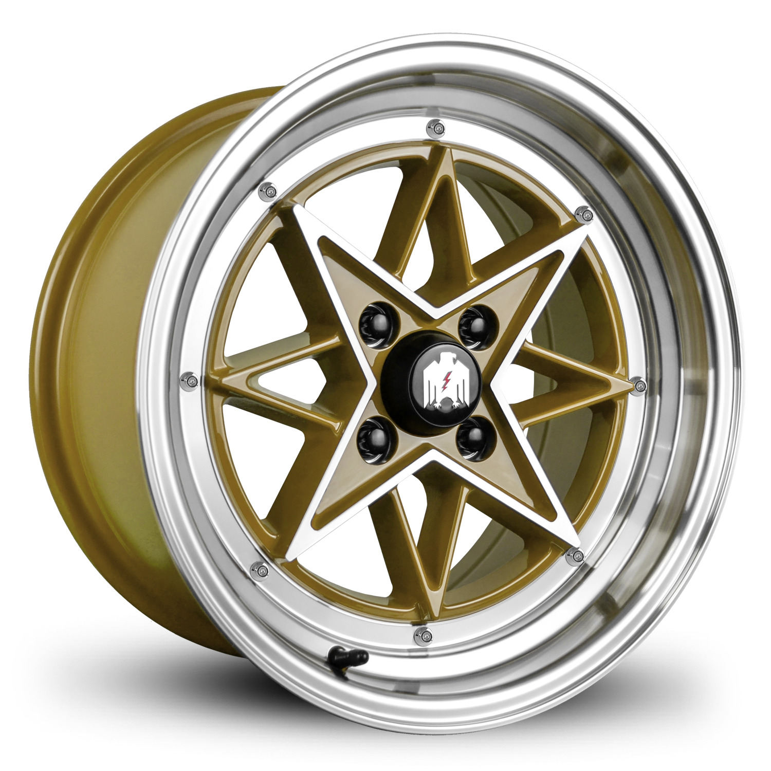 Klassik Rader RS-L 15x8 +25 4x100mm Gloss Gold/Machined Face&Lip