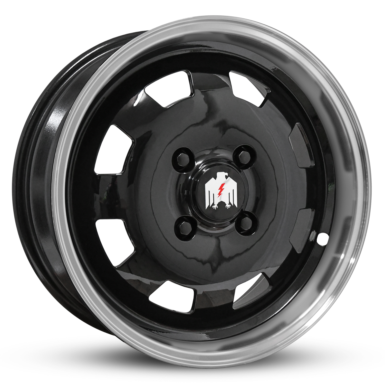 Klassik Rader Moon 17x7 +40 4x130mm Gloss Black/Machined Lip
