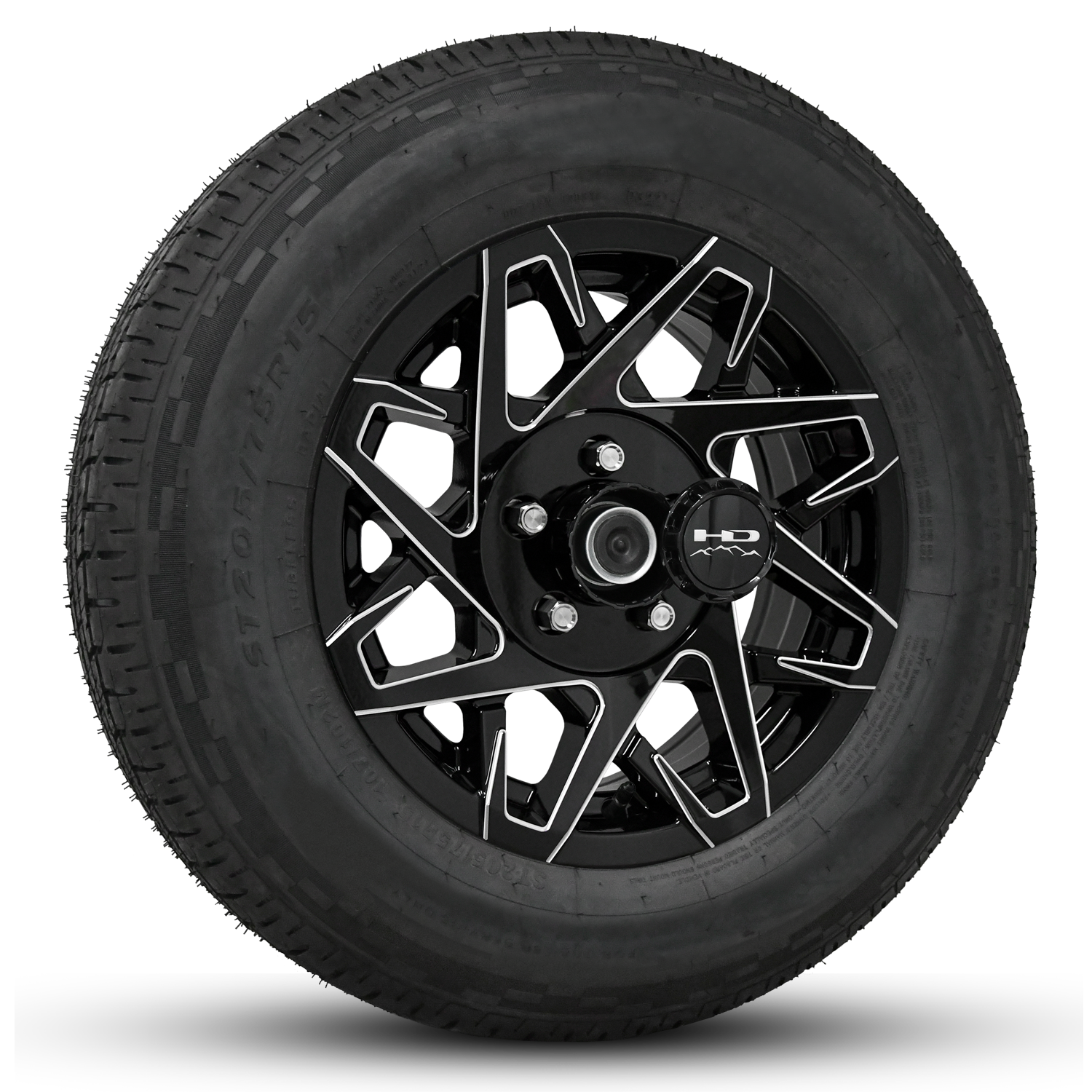 HD Trailer Serviceable Trailer Wheel Rim Center Hub Cap with Removable End for Easy Access to Service Axle Bearing Buddy without having to remove the wheel.
