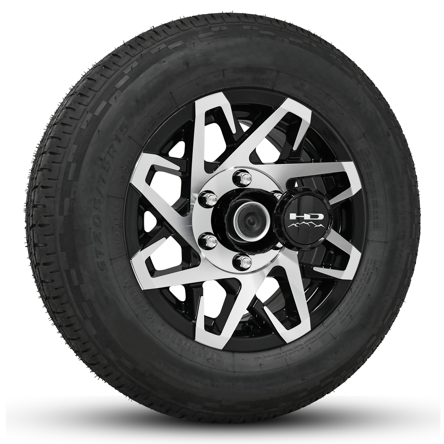 HD Trailer Serviceable Trailer Wheel Rim Center Hub Cap with Removable End for Easy Access to Service Axle Bearing Buddy without having to remove the wheel.