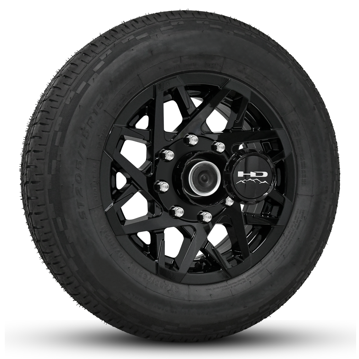 HD Trailer Serviceable Trailer Wheel Rim Center Hub Cap with Removable End for Easy Access to Service Axle Bearing Buddy without having to remove the wheel.