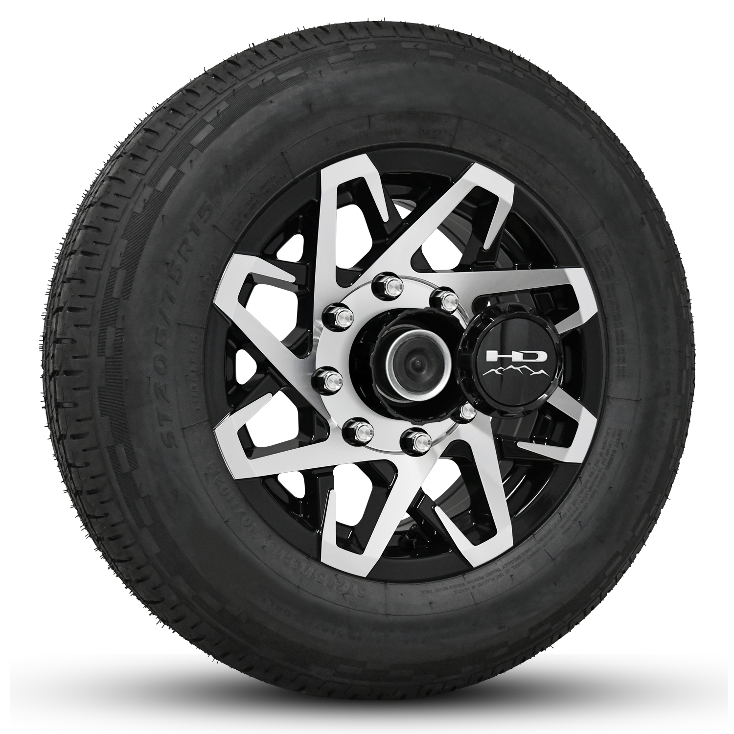 HD Trailer Serviceable Trailer Wheel Rim Center Hub Cap with Removable End for Easy Access to Service Axle Bearing Buddy without having to remove the wheel.