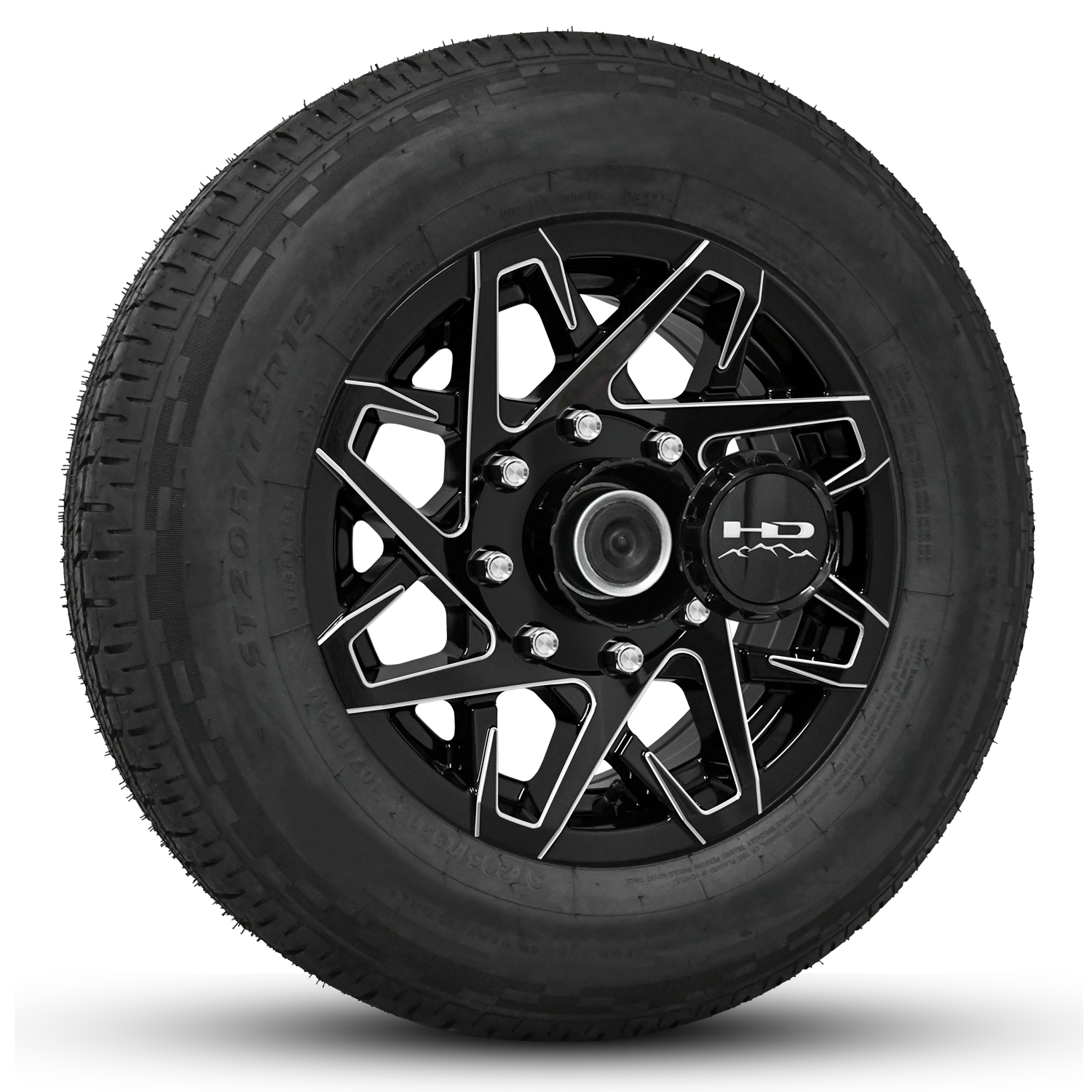 HD Trailer Serviceable Trailer Wheel Rim Center Hub Cap with Removable End for Easy Access to Service Axle Bearing Buddy without having to remove the wheel.
