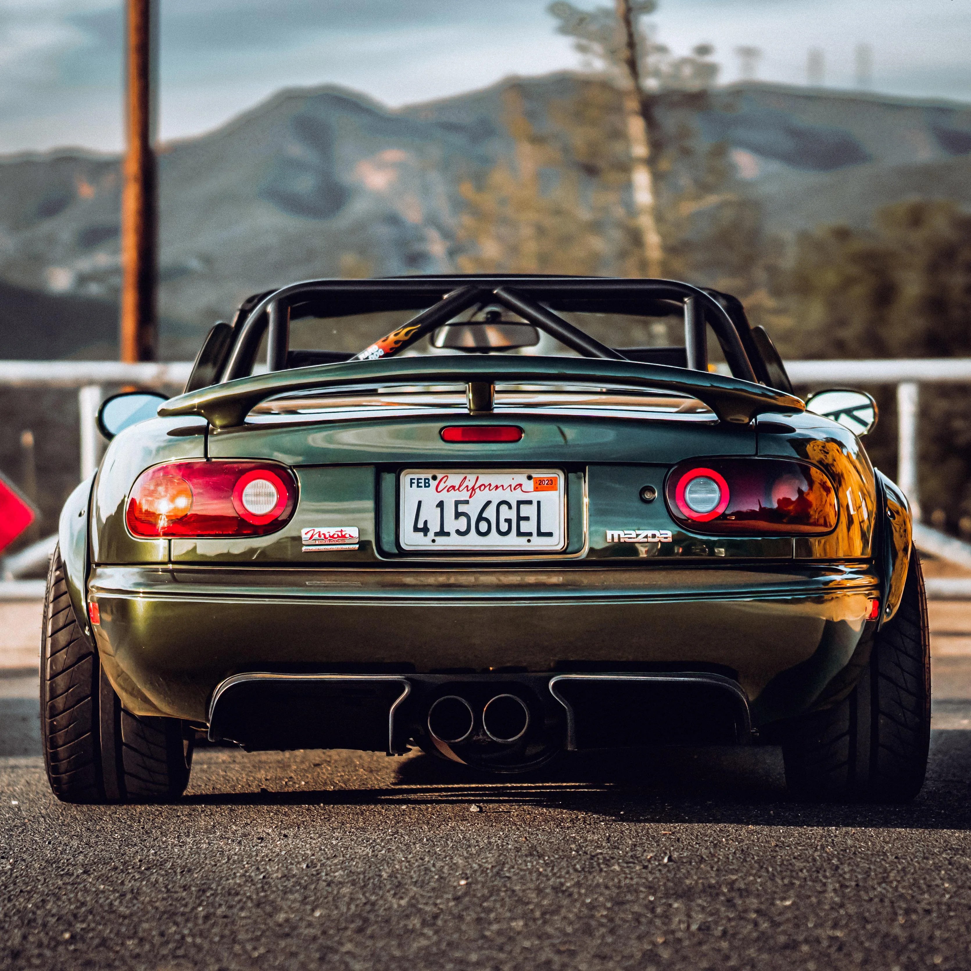 Jongbloed Racing Wheels Series 500 Flow Formed Widebody Green Mazda Miata Roll Bar 15 inch All Satin Bronze