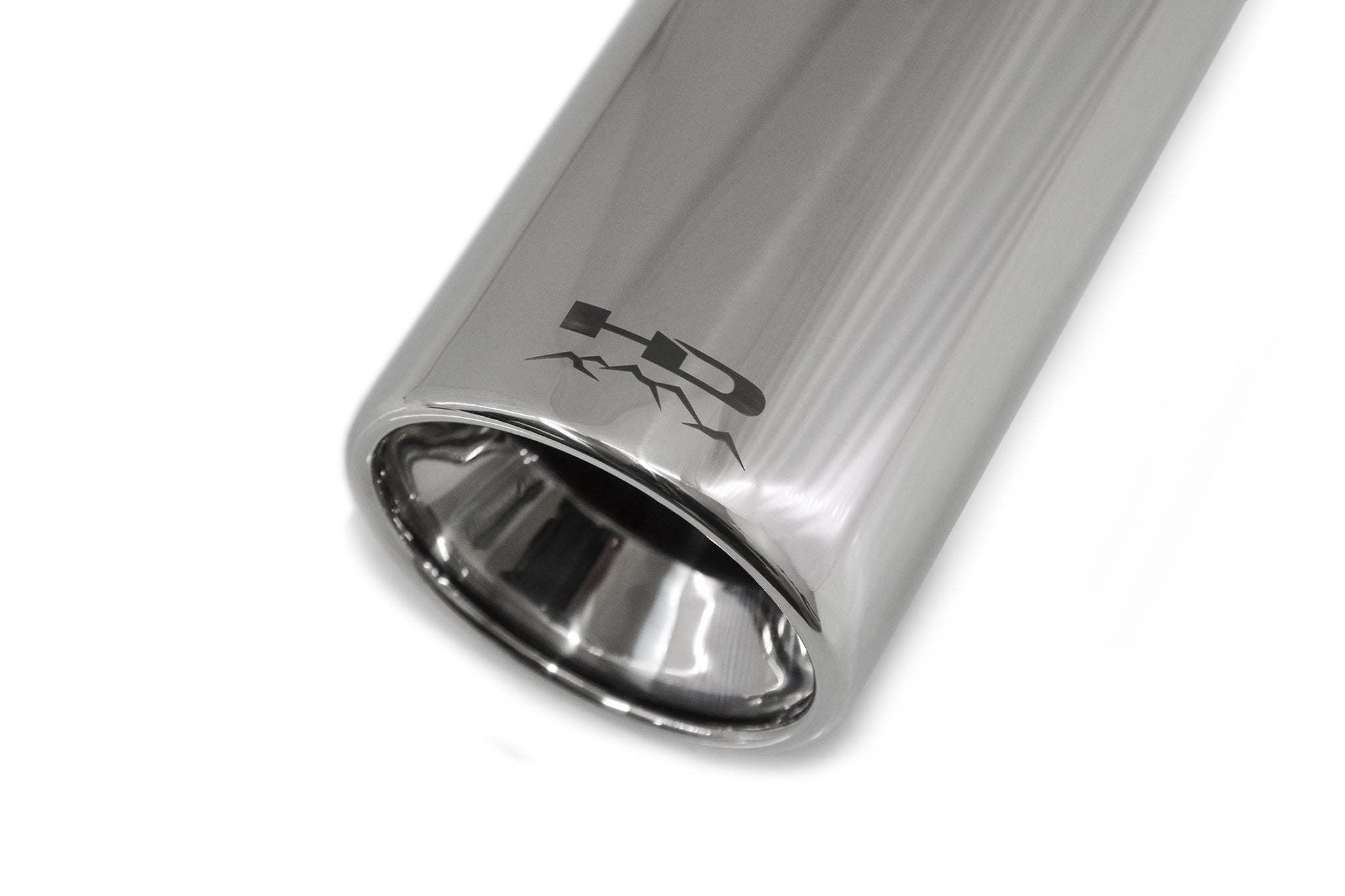 HD Off-Road Universal Polished Stainless Steel Exhaust tip for Chevrolet, Ford, GMC, JEEP, Nissan, & Toyota Trucks & SUV's