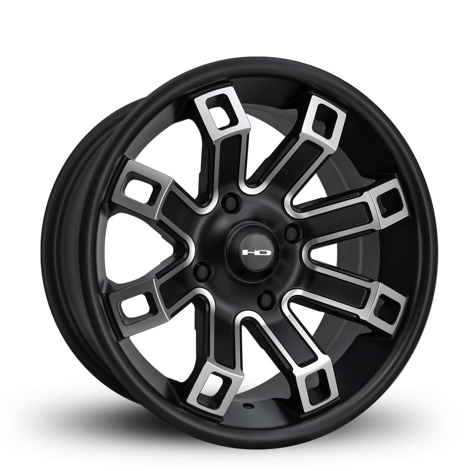 HD Off-Road Wheels Hollow Point ATV/UTV | Satin Black Machined Face