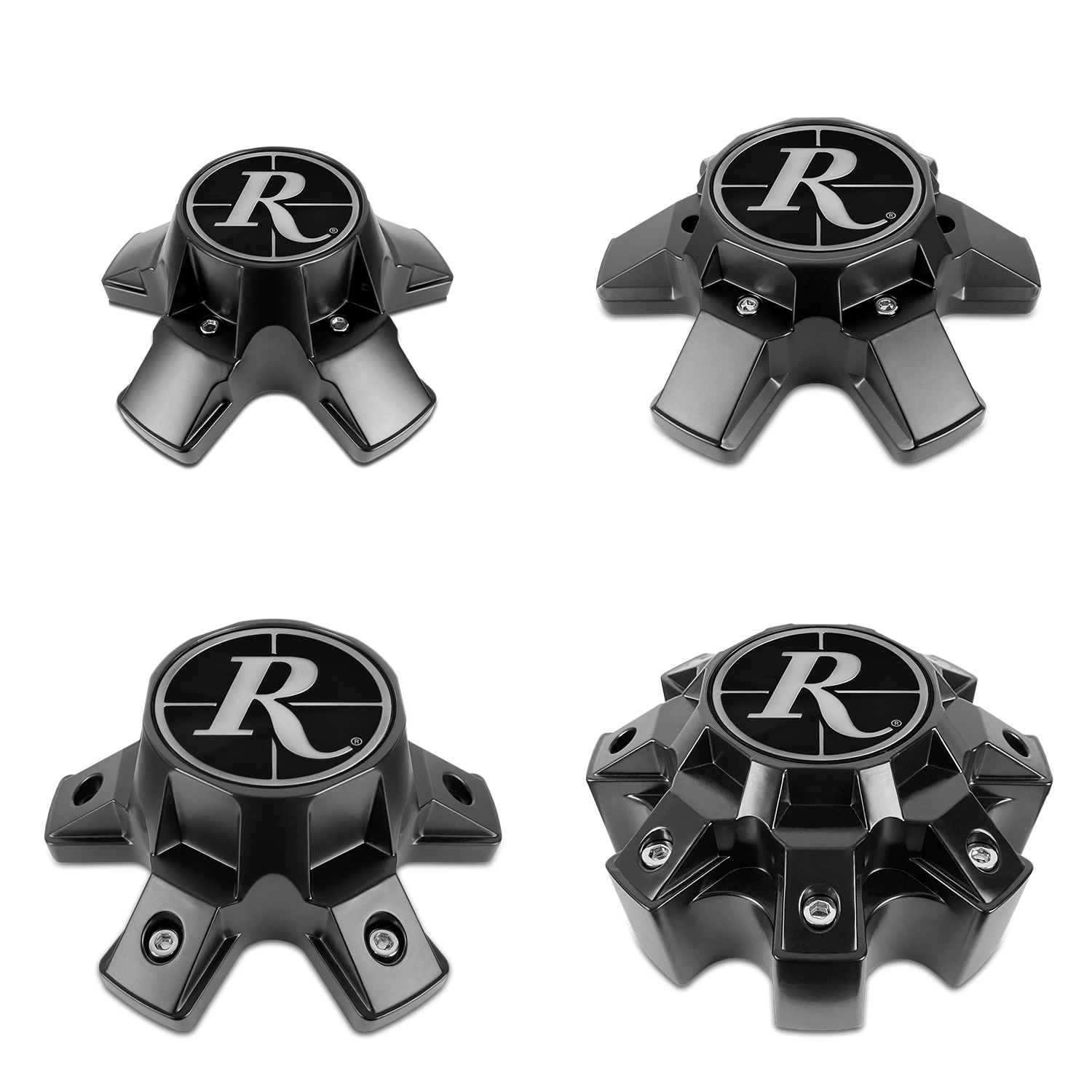 Remington Off-Road - Off-Road Trailer Satin Black Wheel Center Caps