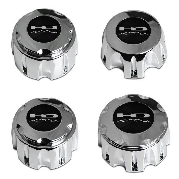 Buy New Replacement HD OffRoad Truck Wheel Center Caps Black & Logos