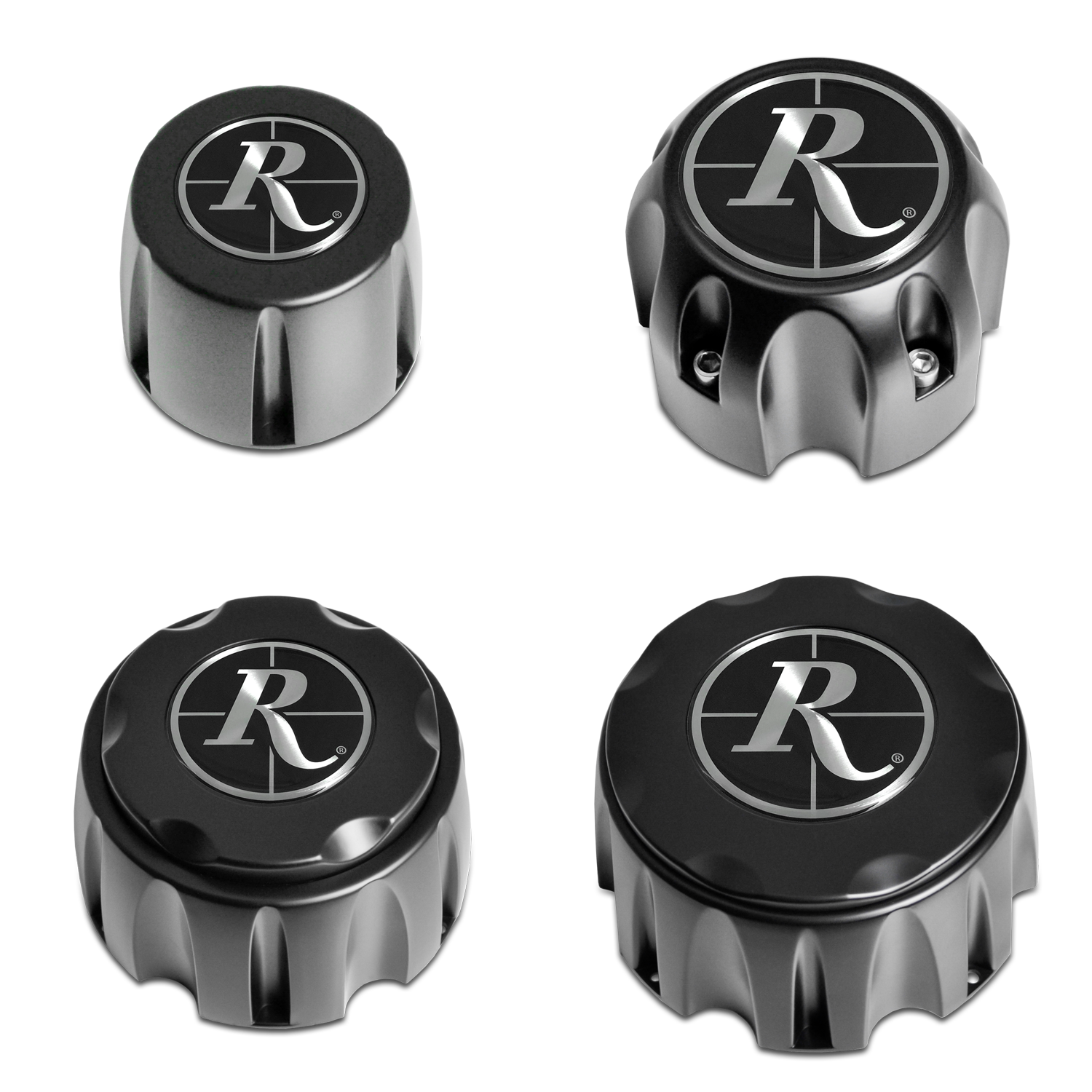 Remington Off-Road - V1 Satin Black Standard Off-Road Truck Wheel Center Caps