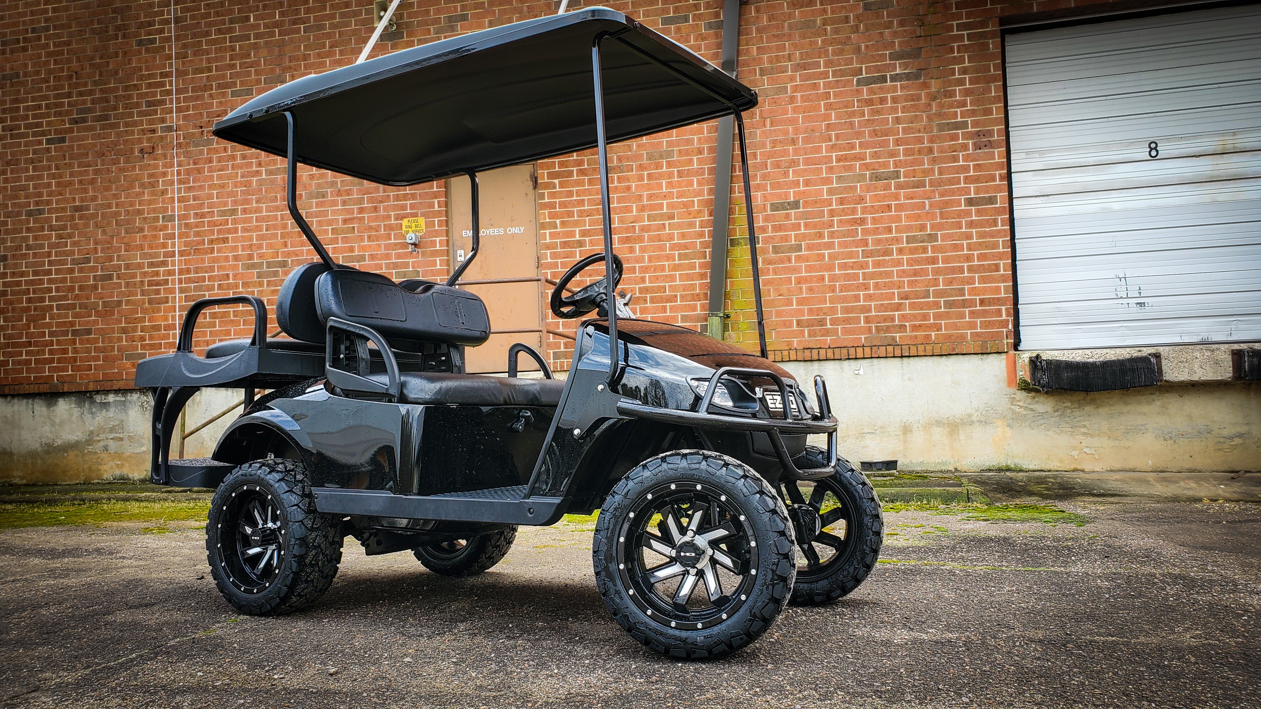HD Golf Wheels SAW 14x7.0 4x101.6 for Cushman, Club Car, EZGO, ICON, & Yamaha Golf Carts Off-Road or Turf Lifted or Stock Height Wheel & Tire Package