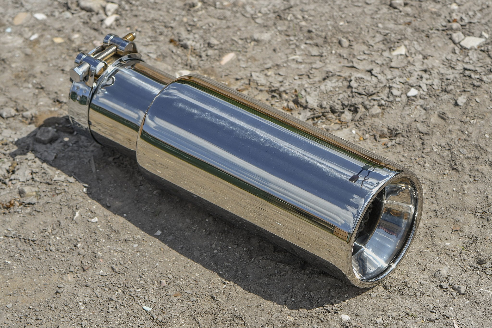 HD Off-Road Universal Polished Stainless Steel Exhaust tip for Chevrolet, Ford, GMC, JEEP, Nissan, & Toyota Trucks & SUV's