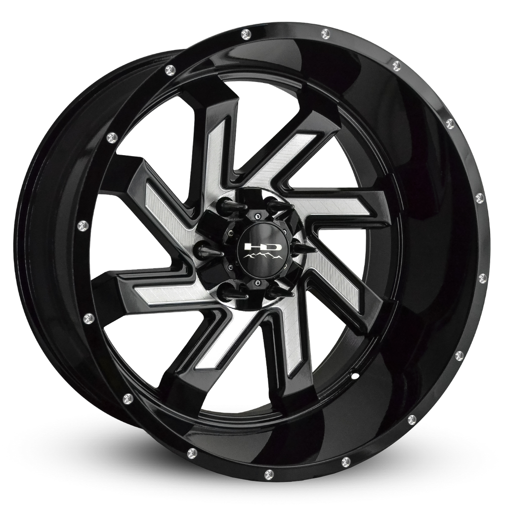 HD Off-Road Wheels Truck & SUV Wheels HD Off-Road Wheels SAW | Gloss Black with Milled Face