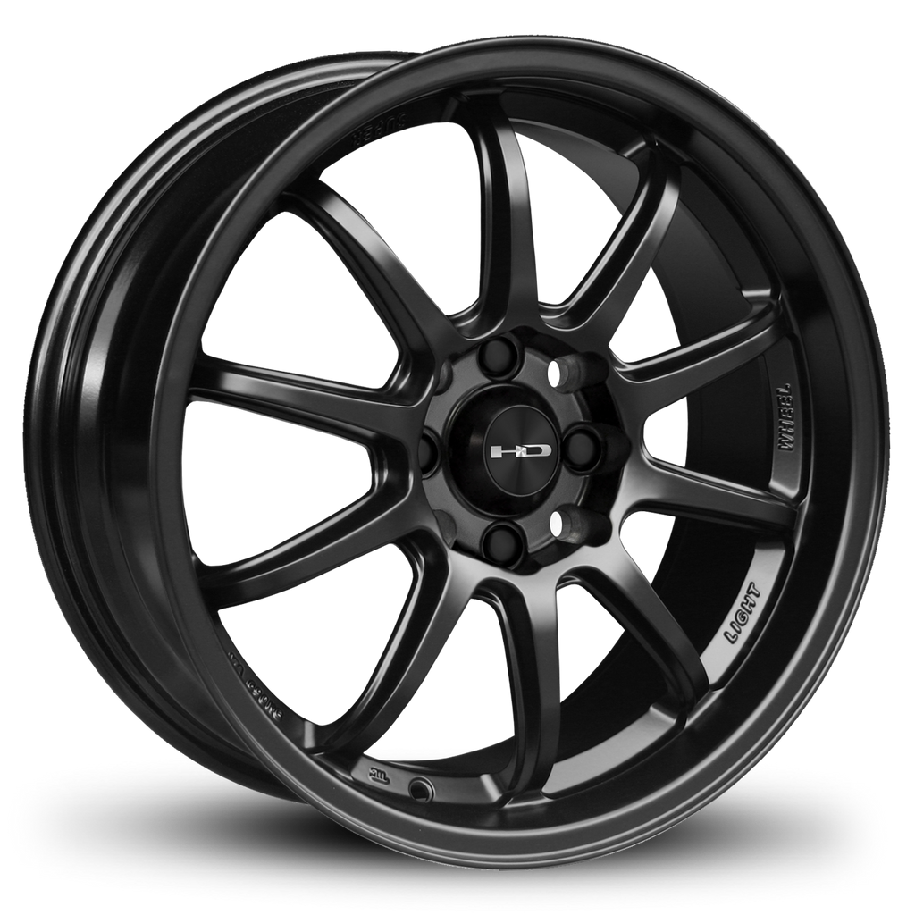 HD Wheels Passenger Car Wheels 15x6.5 | 4x100/4x114.3 | et40mm | 5.3 in | 73.1mm HD Wheels Clutch | All Satin Black