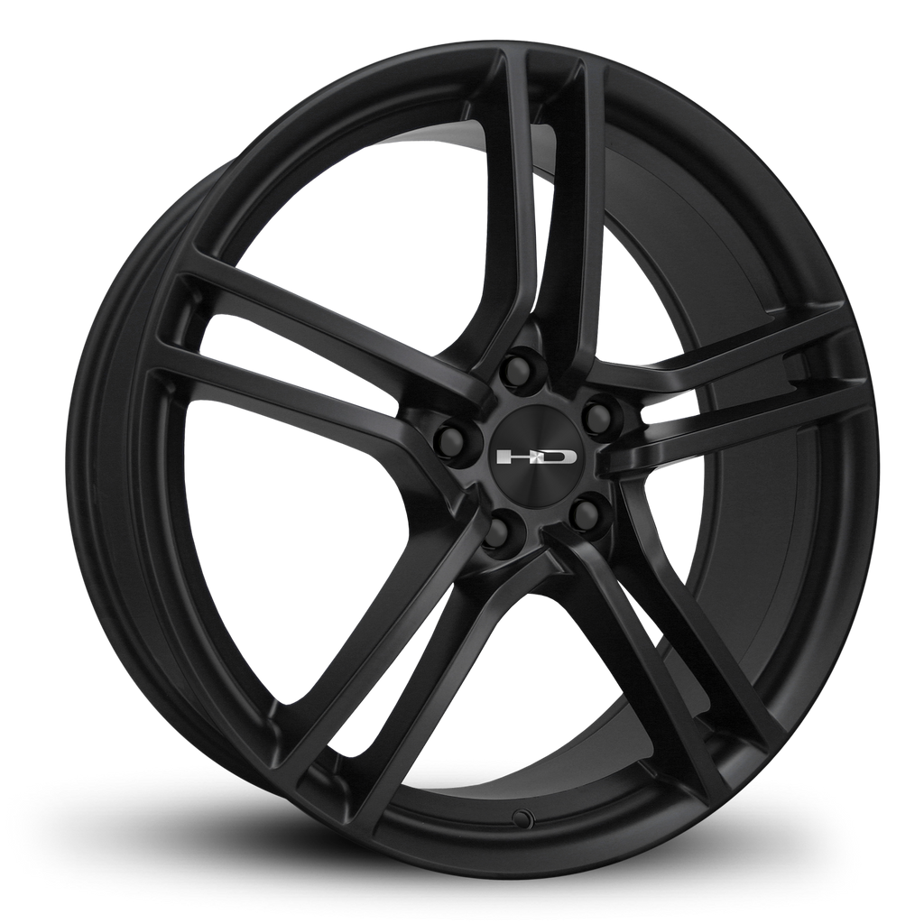 HD Wheels Passenger Car Wheels 17x7.0 | 5x114.3 | et38mm | 5.5 in | 73.1mm HD Wheels Vento | All Satin Black