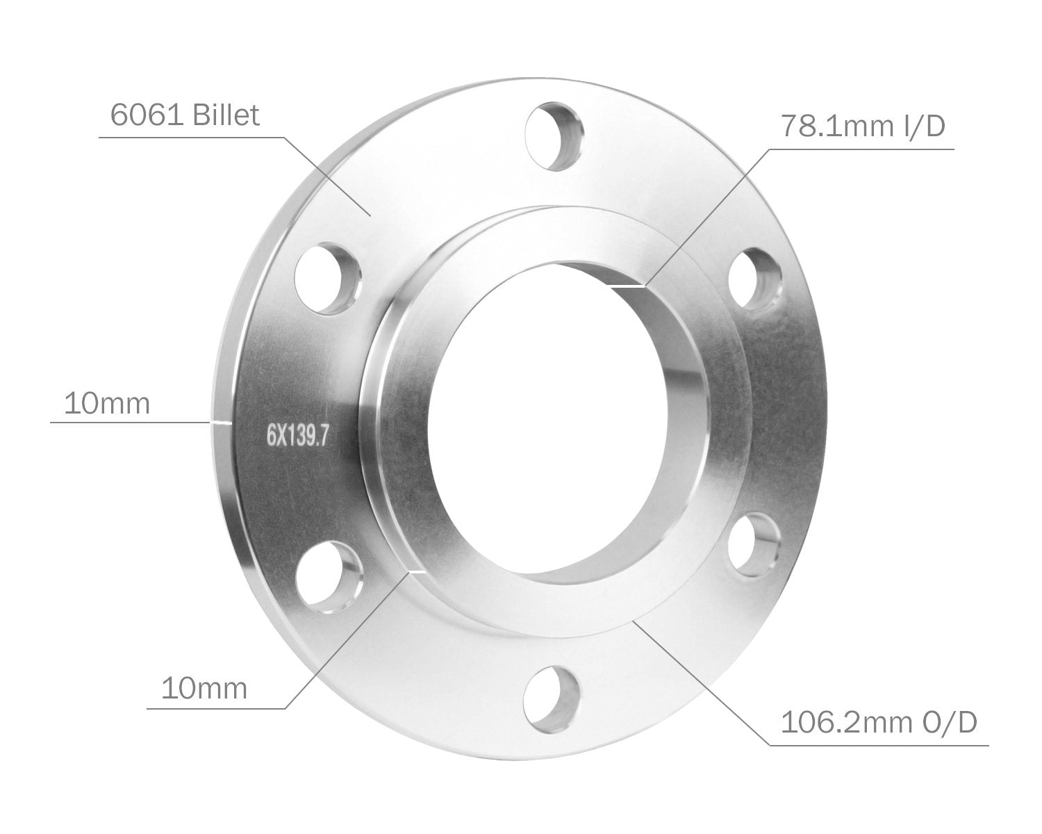 Perfectly Tight Wheel Spacers Chevrolet & GMC 1500 Billet Wheel Spacer Kits ( Sold As Each )