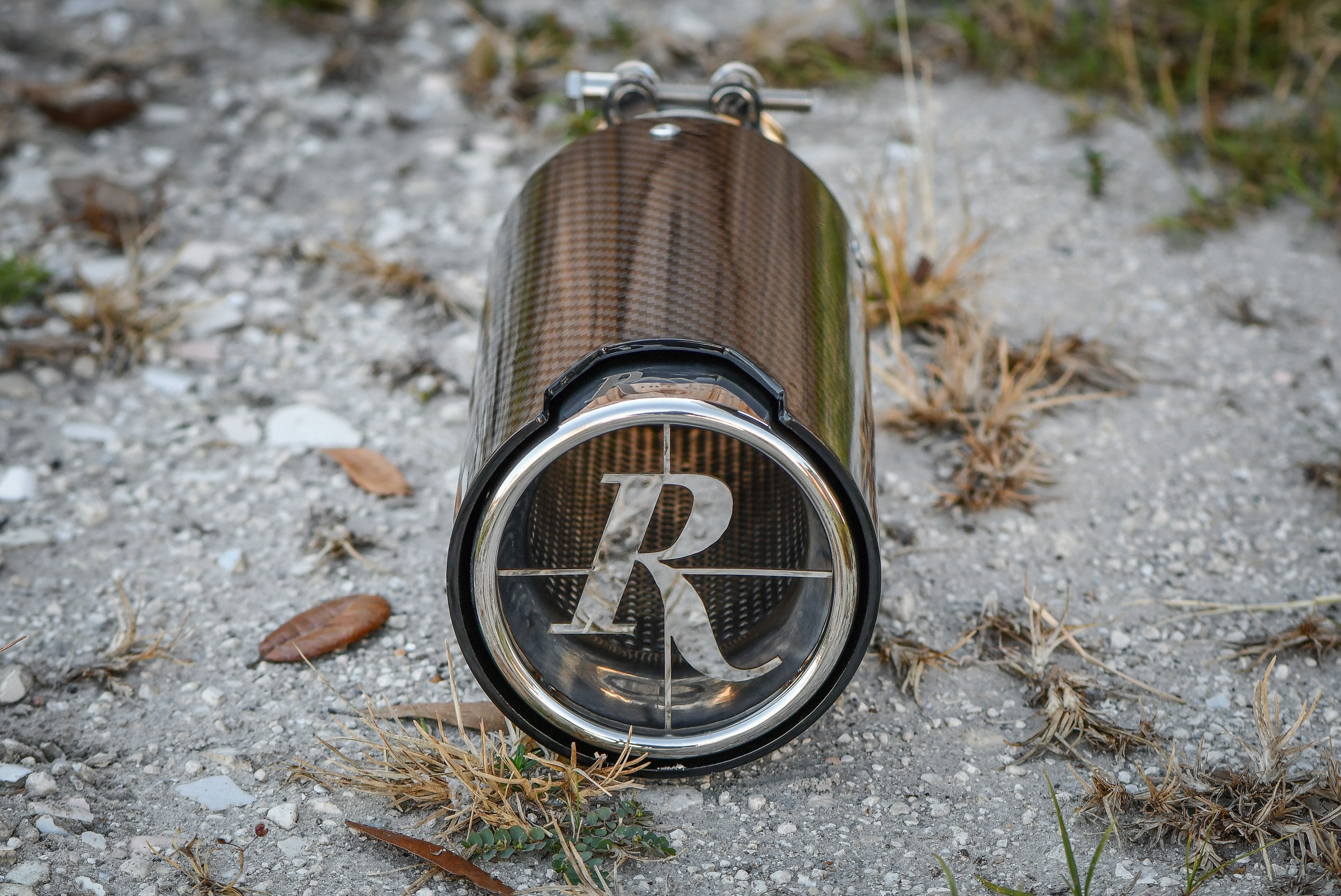 Remington Off-Road Exhaust Tips 2.5 Inch Inlet / 5.0 Inch Tip Remington® Off-Road Edition "Carbon Scope" Universal Exhaust Tips