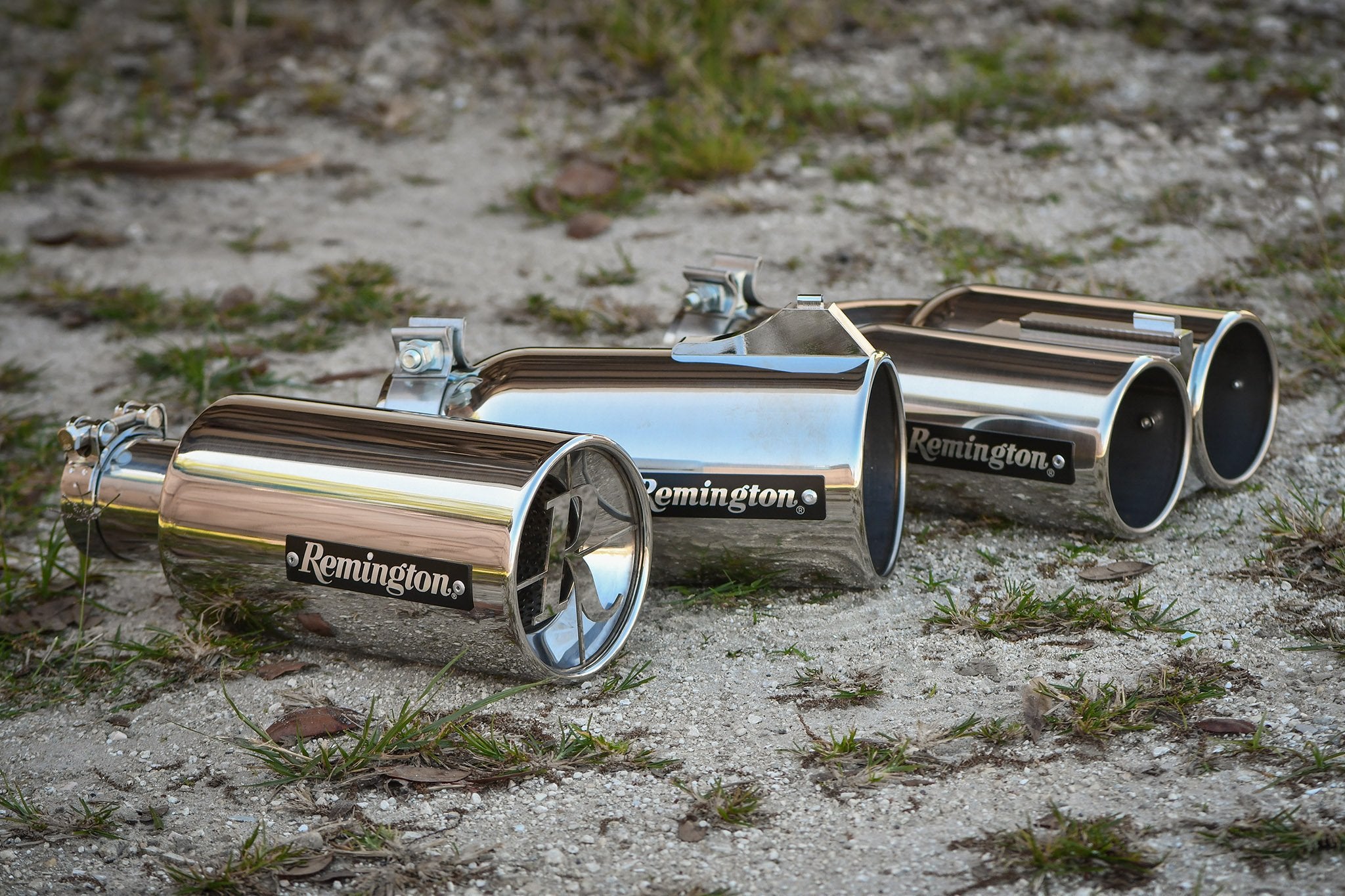 Remington Off-Road Exhaust Tips Remington® Off-Road Edition "Double Barrel" Universal Exhaust Tips