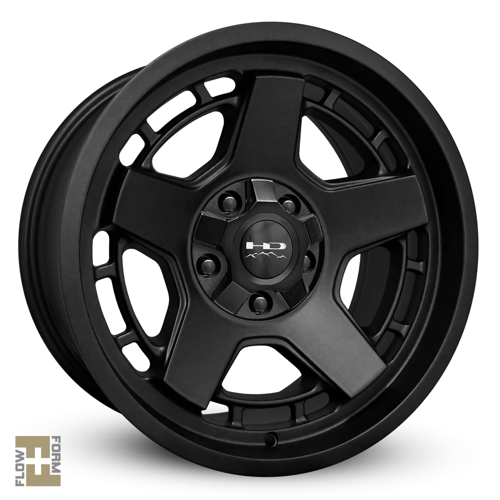 Overland Sector Wheel & Tire Assembly ( 1pc ) 17x9.0 Atlas Satin Black with Milestar Patagonia M/T Tire