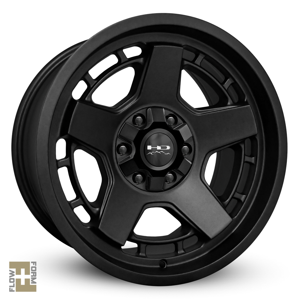 Overland Sector Wheel & Tire Assembly ( 1pc ) 17x9.0 Atlas Satin Black with Milestar Patagonia M/T Tire