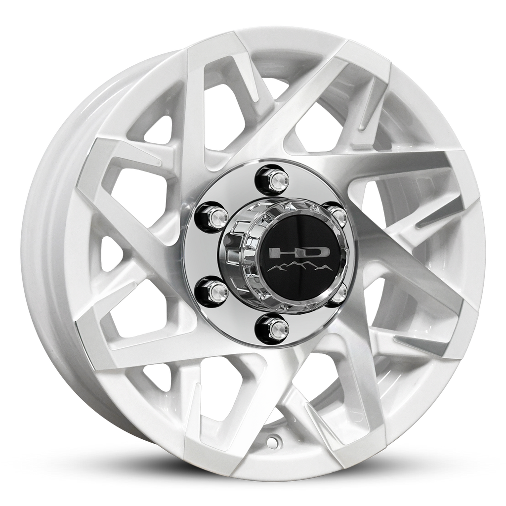 HD Trailer | Canyon - Gloss White Machined Face | 6 lug