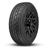 ReadyMount | Wheel & Tire | Canyon | Gloss Black Milled Edge | 16 inch | 6 Lug