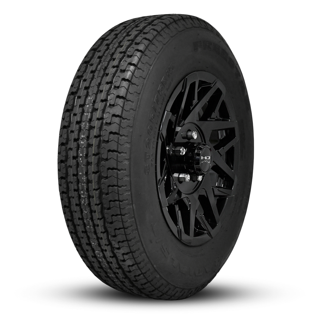 HD Trailer ReadyMount Wheel & Tire Assembly | Freestar Radial | Canyon - Gloss Black | 5 lug