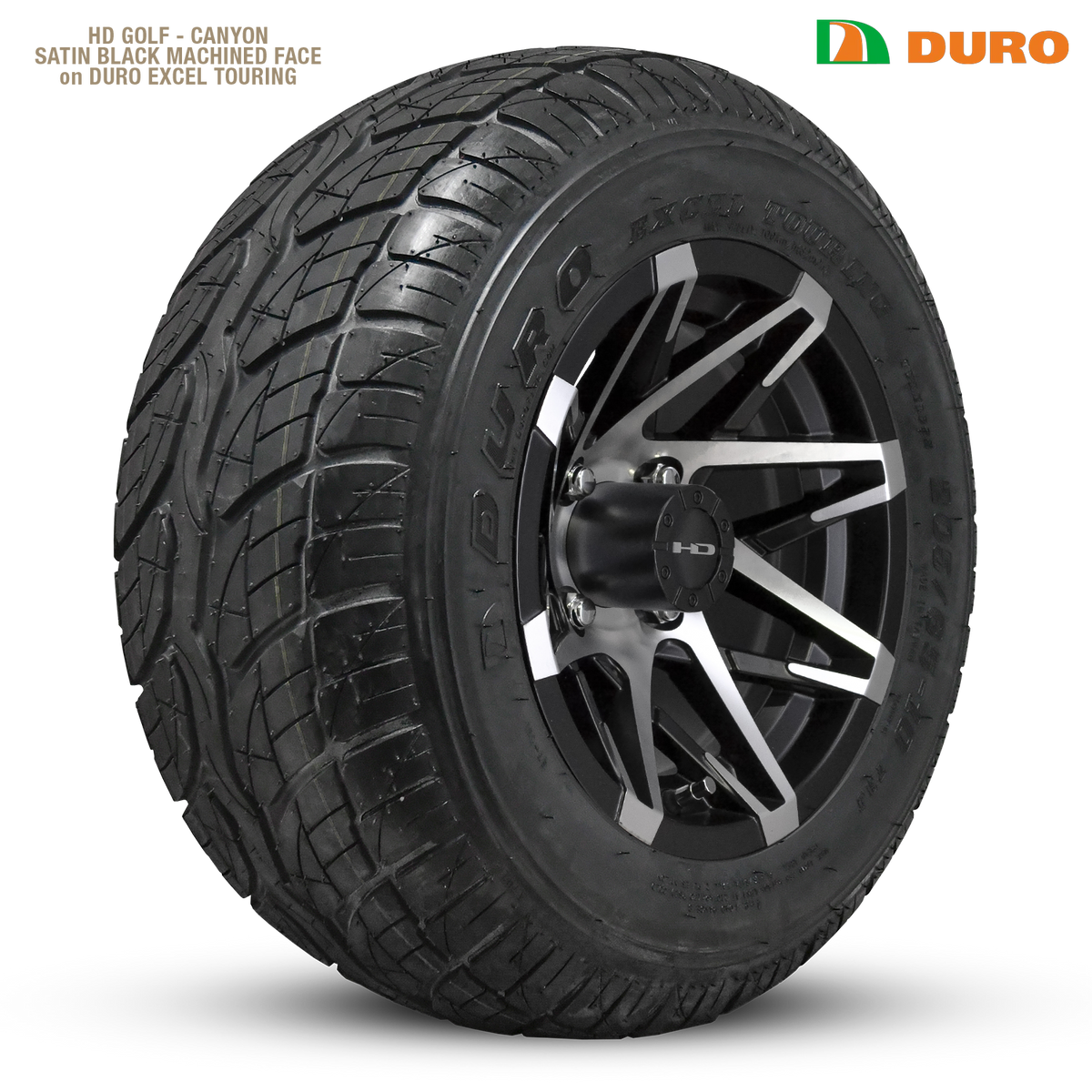 HD Golf Canyon 14x7 -14 4x101.6mm 68.2mm Satin Black/Machined Face