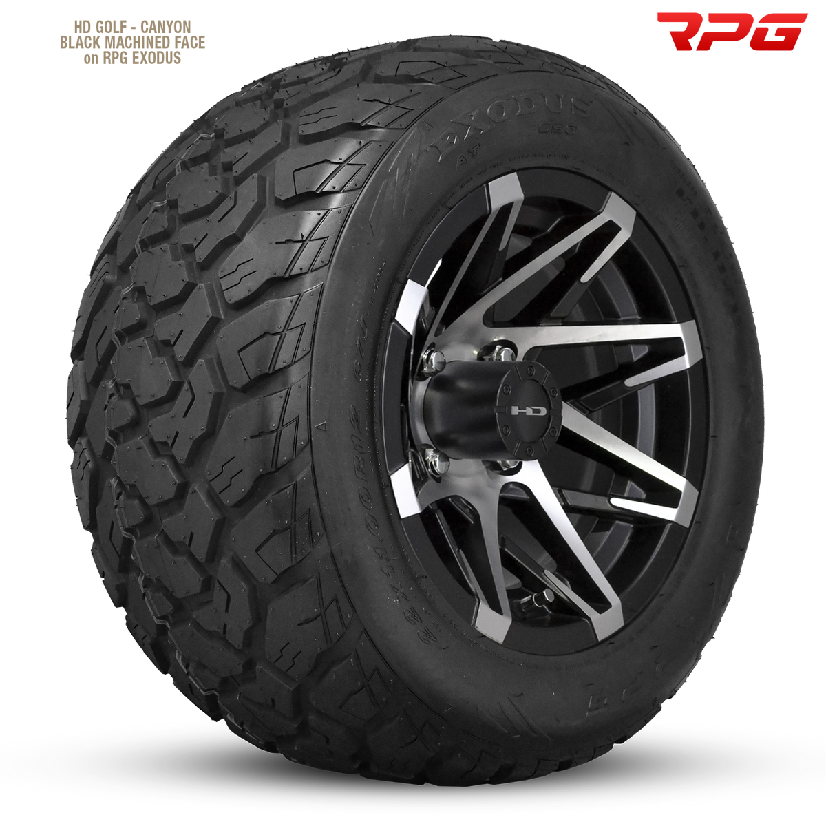 HD Golf Canyon 14x7 -14 4x101.6mm 68.2mm Satin Black/Machined Face