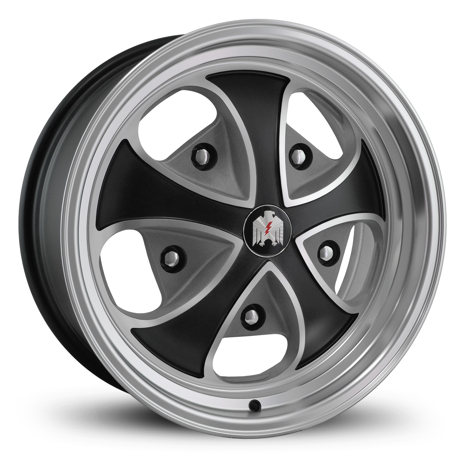 Klassik Rader Falcon 15x5.5 +20 5x205mm Satin Black/Machined Face&Lip