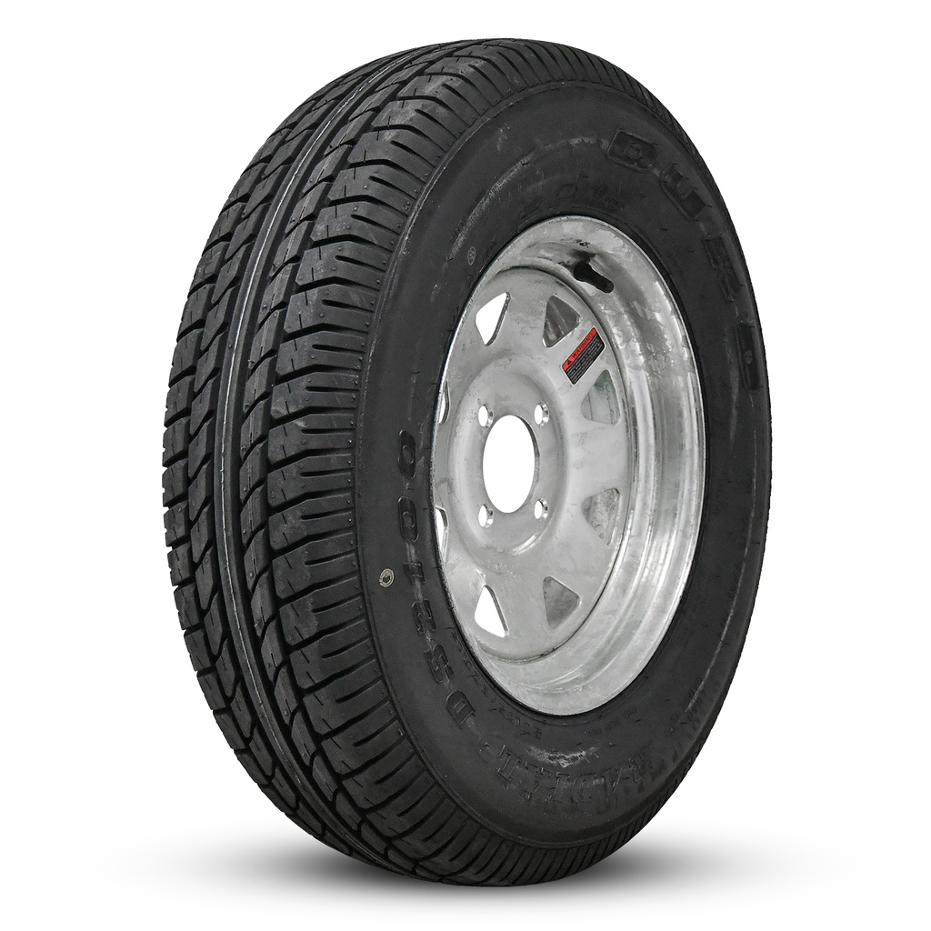 HD Trailer ReadyMount HD Gal Wheels Galvanized 13"x4.5" 4x101.6mm w/ Duro DS2100 Tires