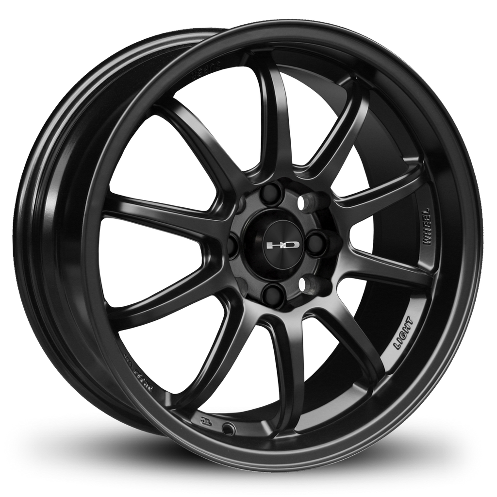HD Wheels Clutch 16x7 +40 4x100/4x114.3mm 73.1mm Satin Black