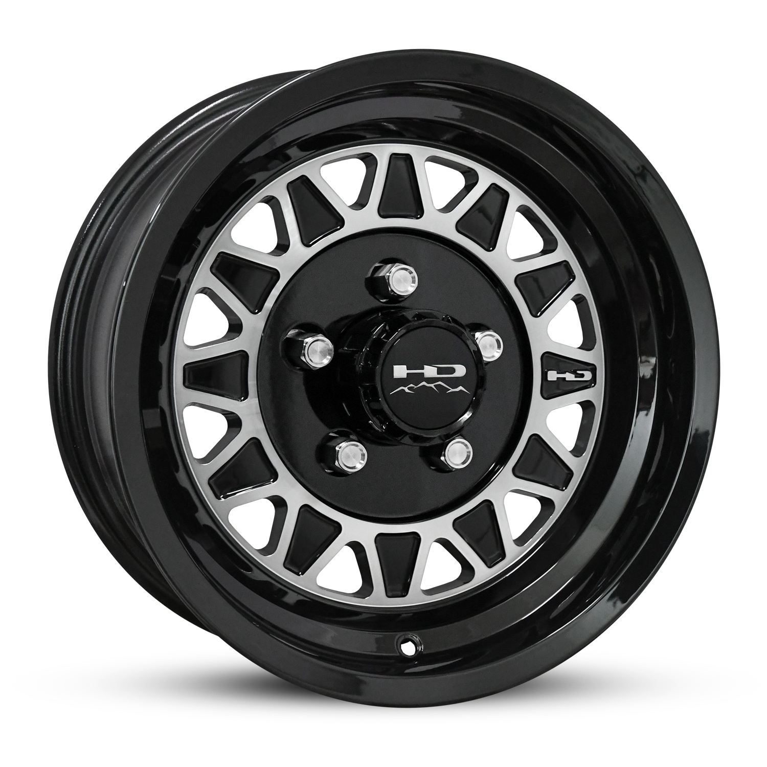 HD Trailer HDT Cast 15x6 +0 5x114.3mm 83mm Gloss Black/Machined Face