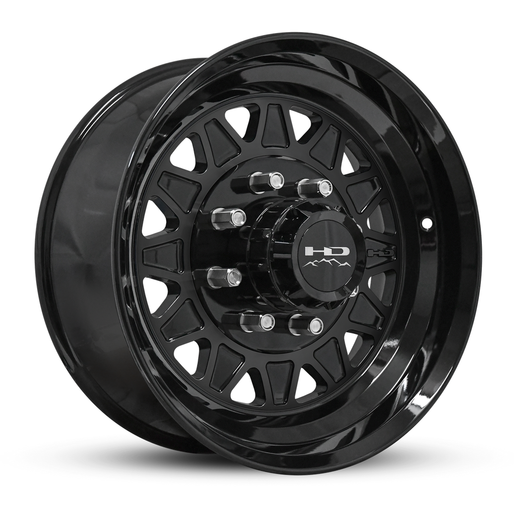 HD Trailer HDT Forged 17.5x6.75 +0 8x165mm 121.2mm Gloss Black – HPD Wheels