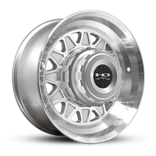 Load image into Gallery viewer, HD Trailer HDT 17x7.5 +0 8x165mm 128.6mm Lug Centric Gloss Silver Machined Face on Radial Trailer Tire 215/75R17.5 16ply