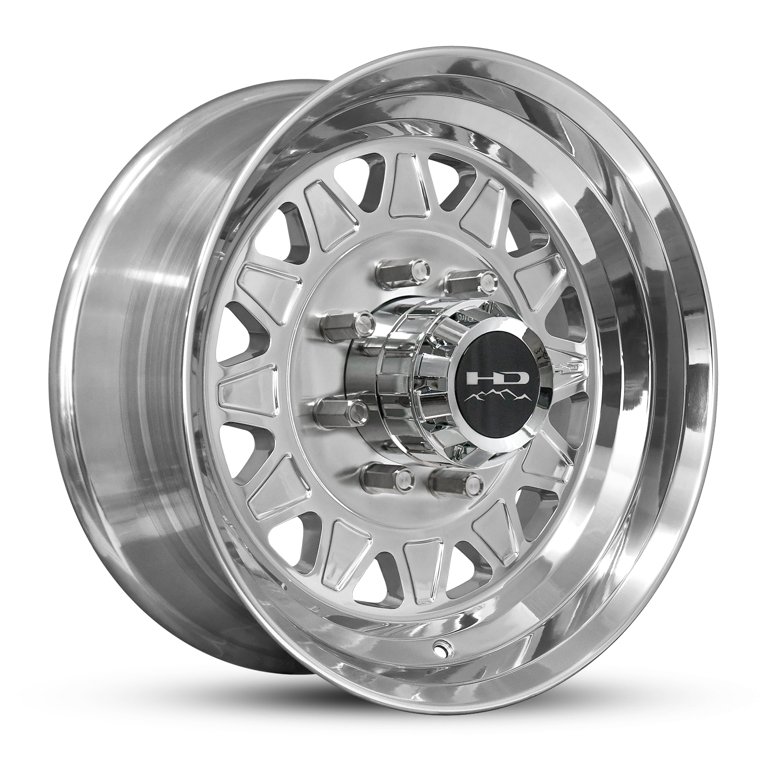 HD Trailer HDT Forged 17.5x6.75 +0 8x165mm 128.6mm Full Polish - Lug Centric
