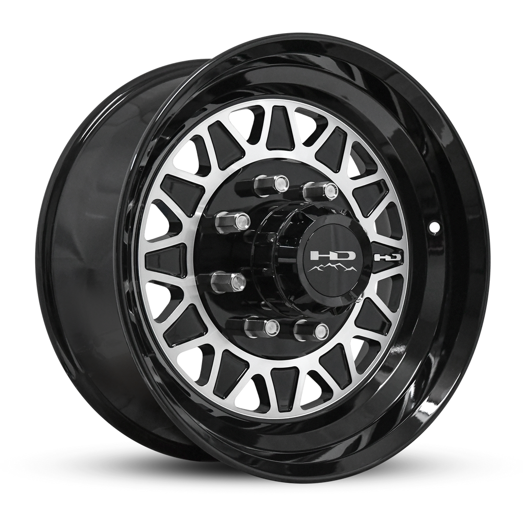 HDT - FORGED TRAILER WHEEL | Gloss Black Machined Face